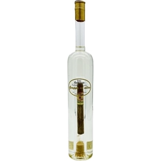 Grappa mit Zigarre in der Flasche